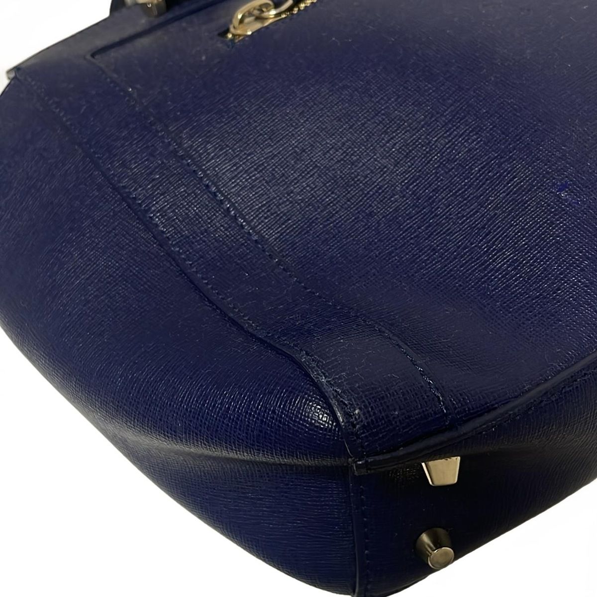 フルラ ハンドバッグ ネイビー レザー FURLA ネイビー レザー 