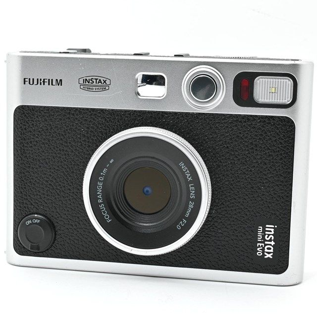 富士フイルム FUJIFILM instax mini Evo ブラック 全体的に使用感あり チェキ 元 き