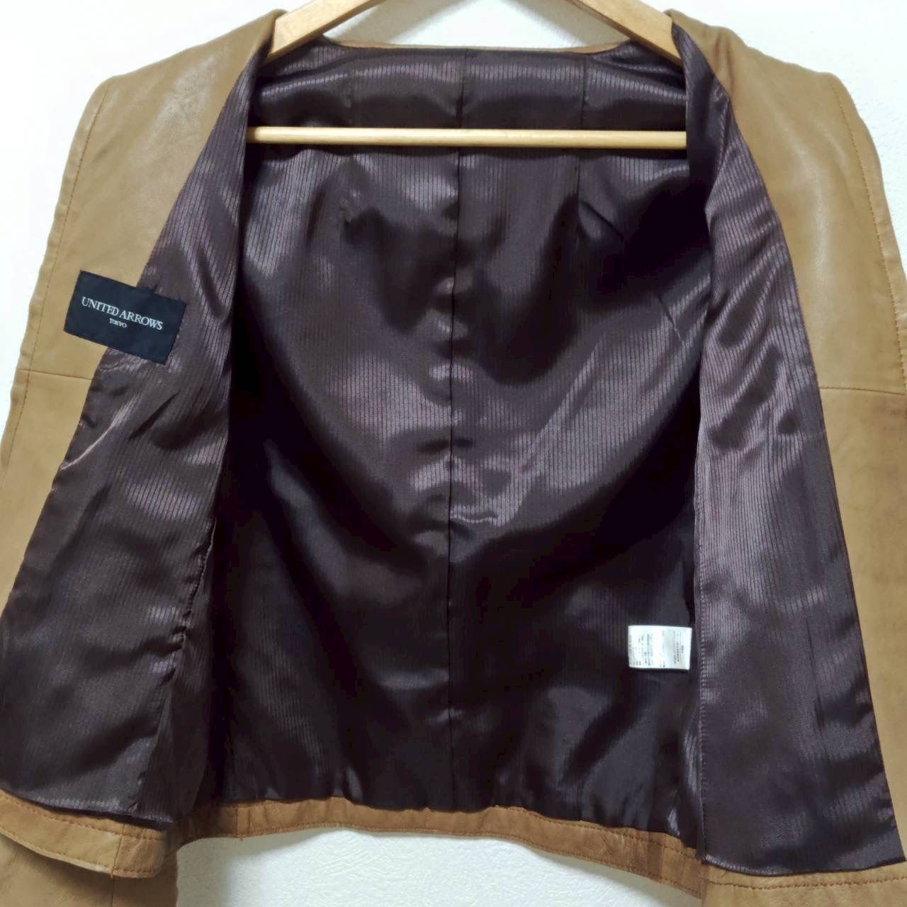 ユナイテッドアローズ（UNITED ARROWS）　ラム革　レザージャケット 柔らかく繊細なラムレザー◎【UNITED ARROWS】ユナイテッドアローズ