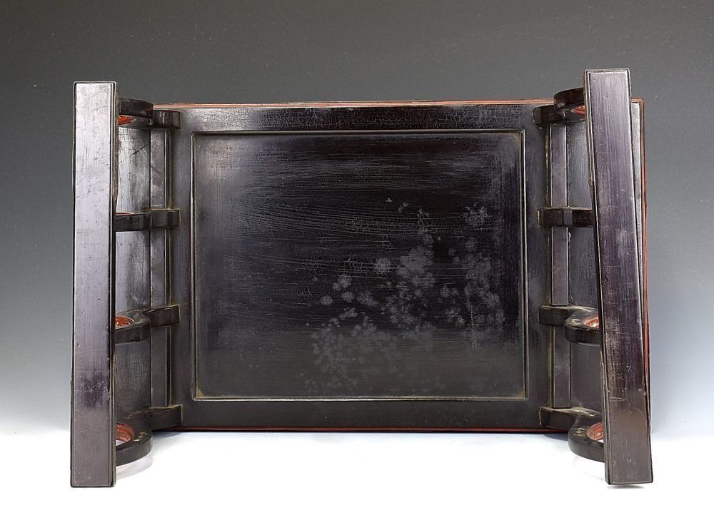 朝鮮美術　螺鈿　足付膳　折り畳み式　美品 蔵A5748】仏教古美術 螺鈿八足膳 段網 江戸初期 57.5cm - メルカリ