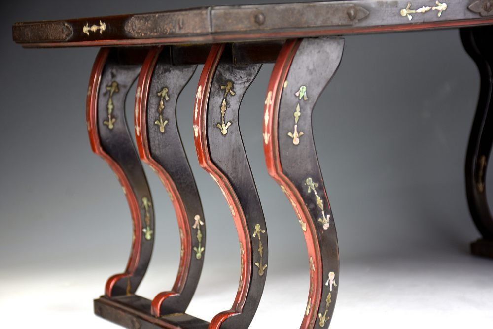 蔵A5748】仏教古美術 螺鈿八足膳 段網 江戸初期 57.5cm - メルカリ