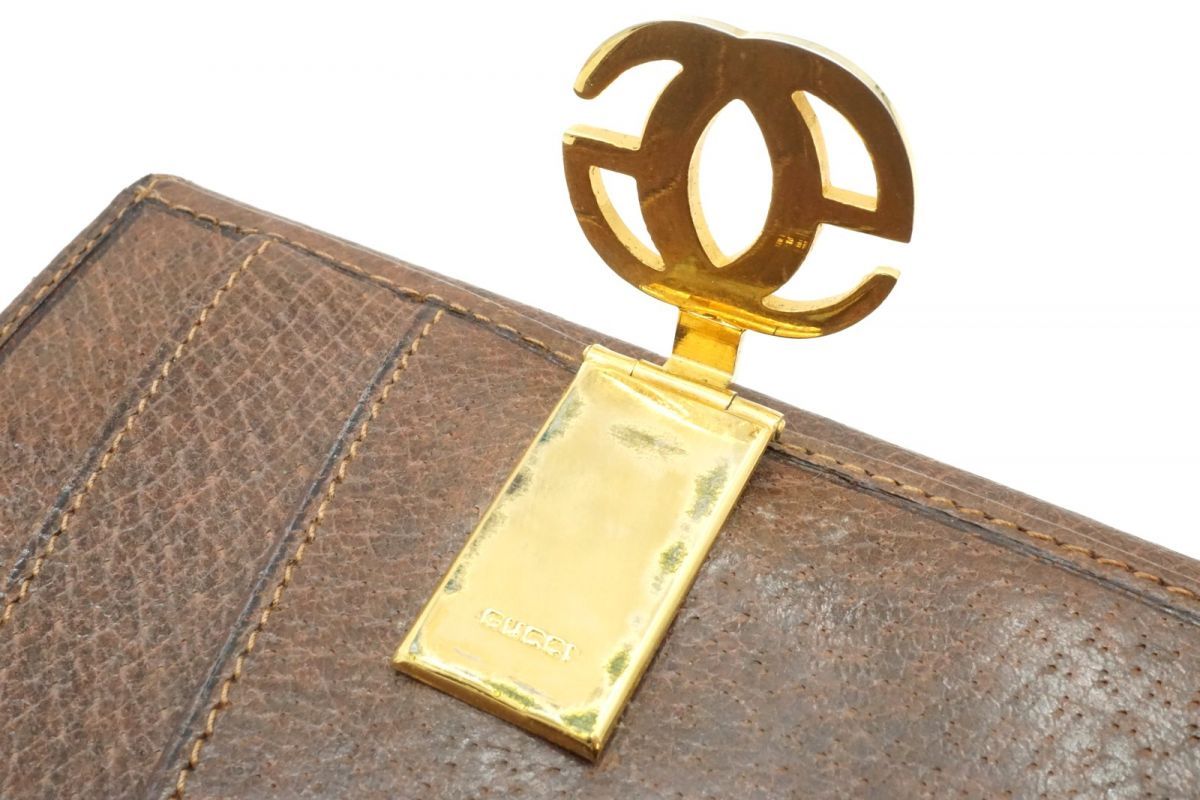 オールド グッチ ヴィンテージ ファッション シェリー 二つ折り 財布