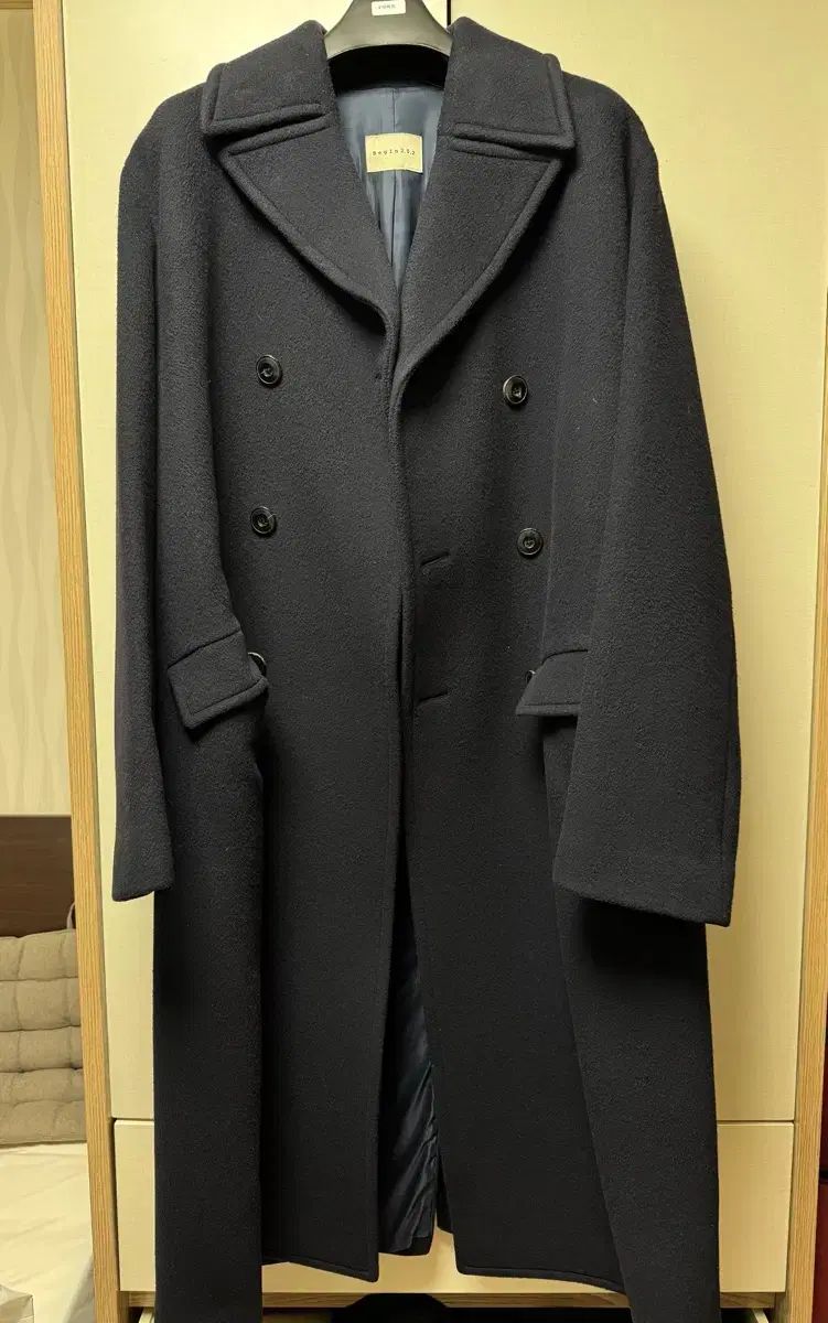 begin 2 0 ネイビー ダブルコート