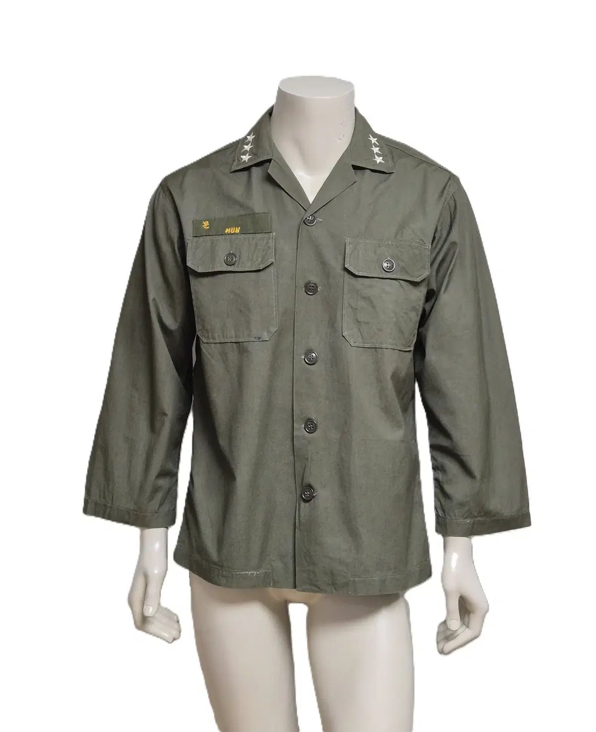 ミリタリー 旧モデル 中 장 민무늬 사제 맞춤 軍服 トップス L