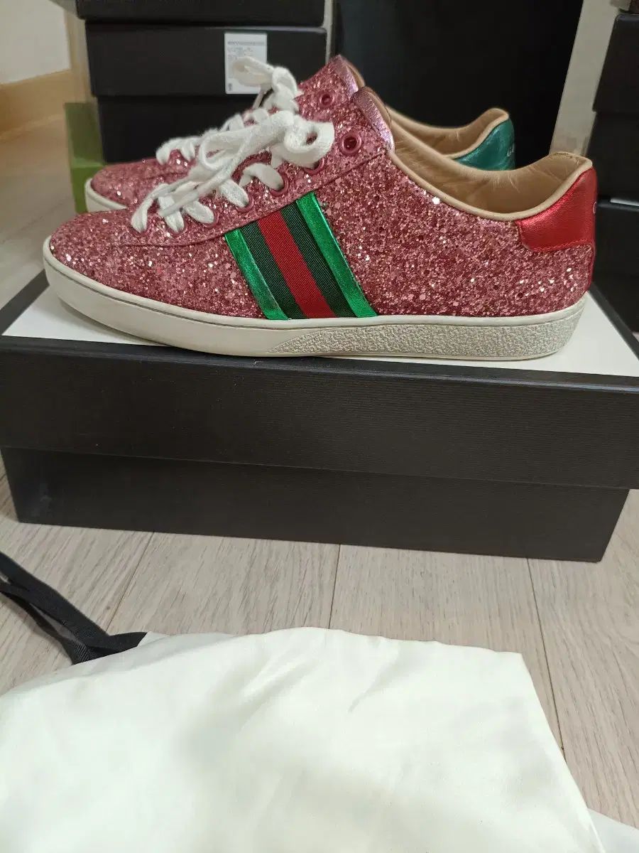 グッチ グリッター エース スニーカー フルセット 正規品 36 (230 240
