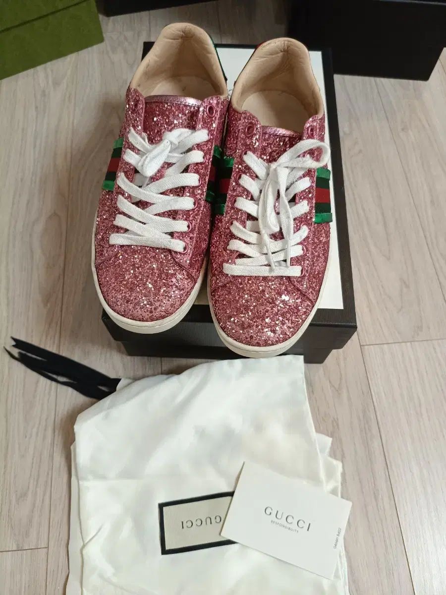 グッチ グリッター エース スニーカー フルセット 正規品 36 (230 240