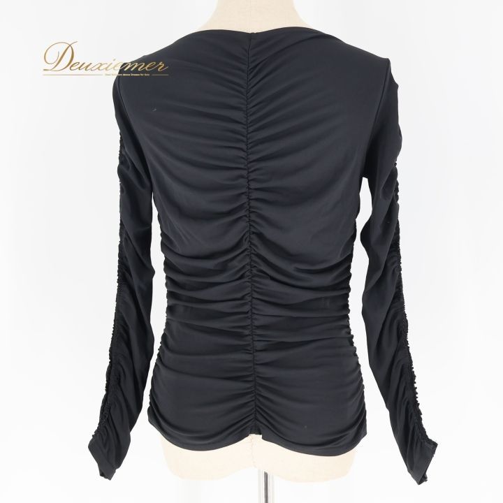 社交ダンス 衣装 トップス ブラック系 チャコット Chacott 黒 無地