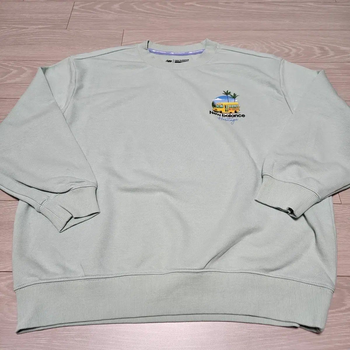 ニューバランス ヘリテイジ スウェット シャツ ミント 150 サイズ