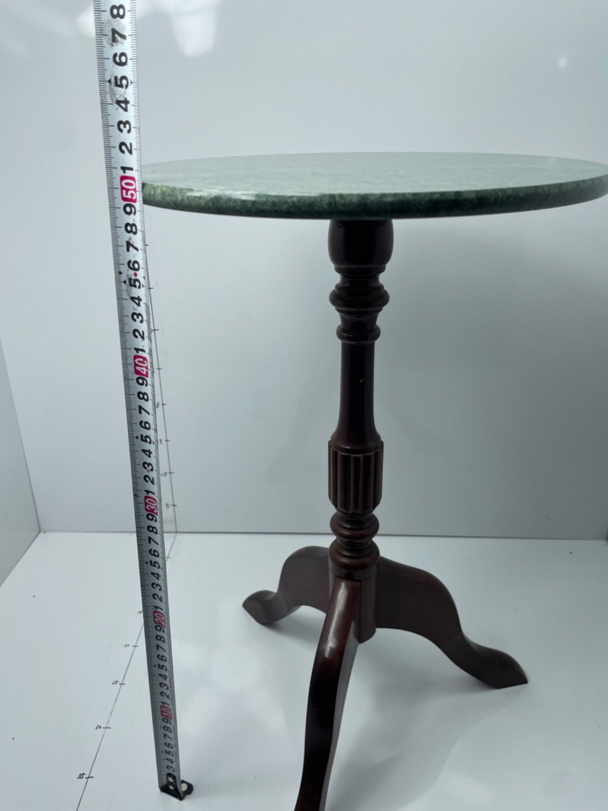 ショップ サイドテーブル 大理石 丸型 アンティーク風 多機能 北欧風