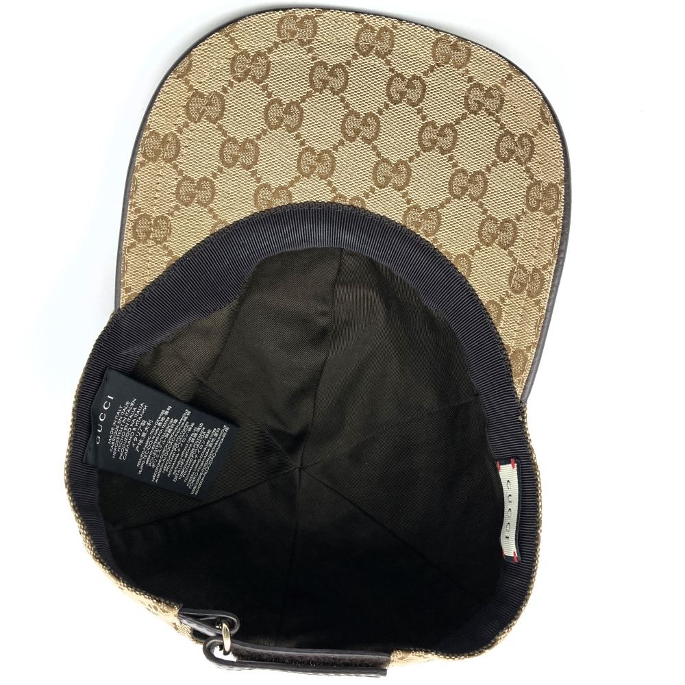 GUCCI グッチ 200035 キャップ 帽子 Mサイズ 58cm GGキャンバス