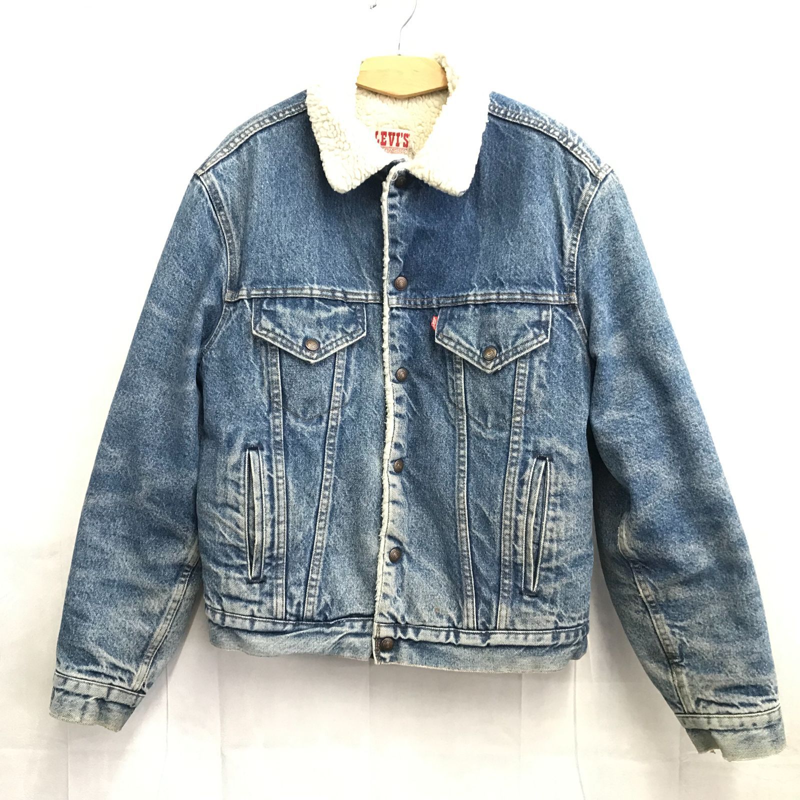 80s Levi's 裏ボア デニムジャケット Gジャン 70608 0216 40R ブルー