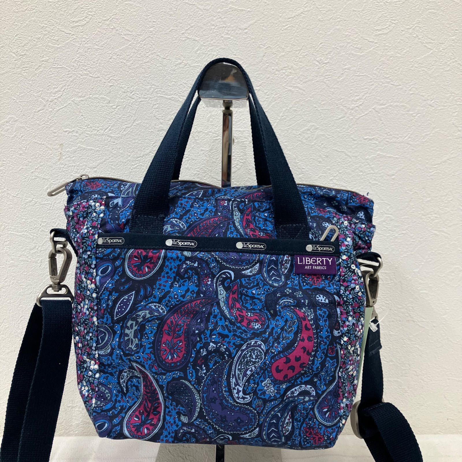 7095 LeSportsac レスポートサック×リバティコラボ ペイズリー2way 
