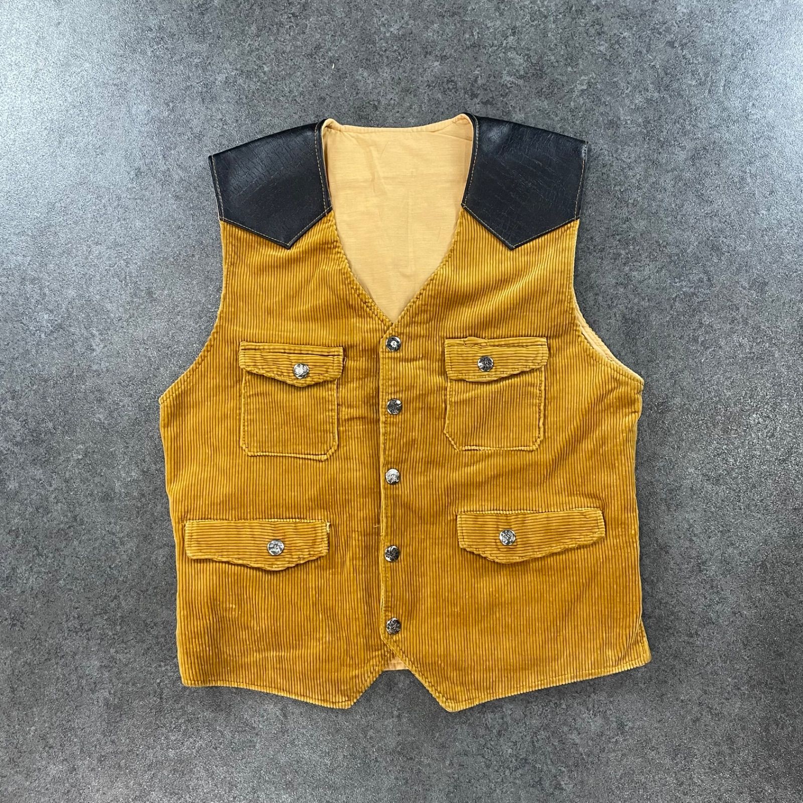 90s 00s Vintage Superior Denim Corduroy Vest ヴィンテージ
