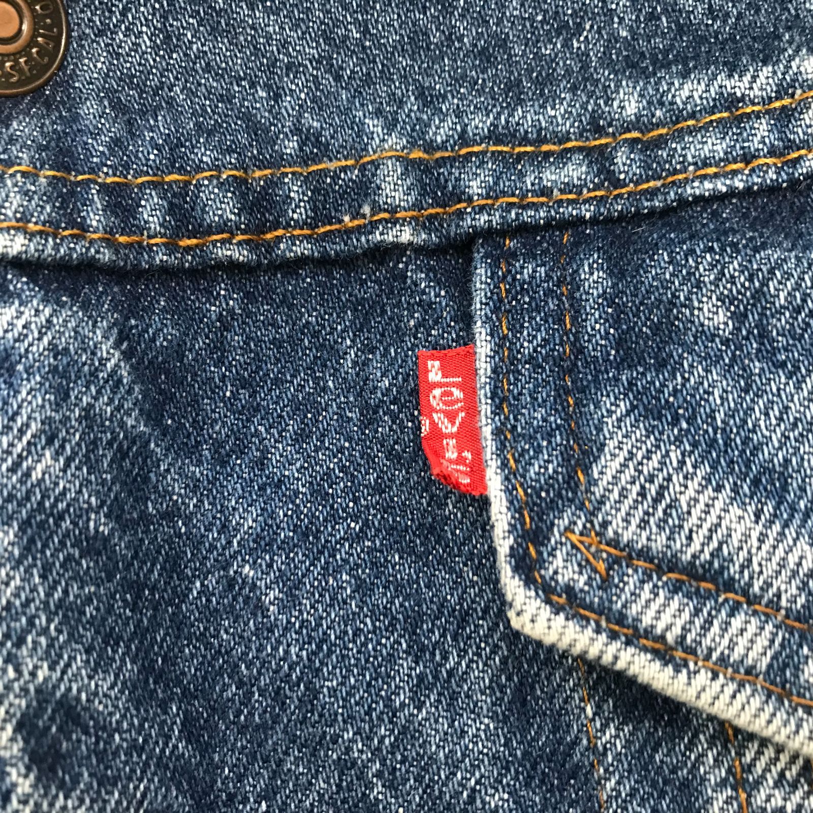 80s Levi's 裏ボア デニムジャケット Gジャン 70608 0216 40R ブルー
