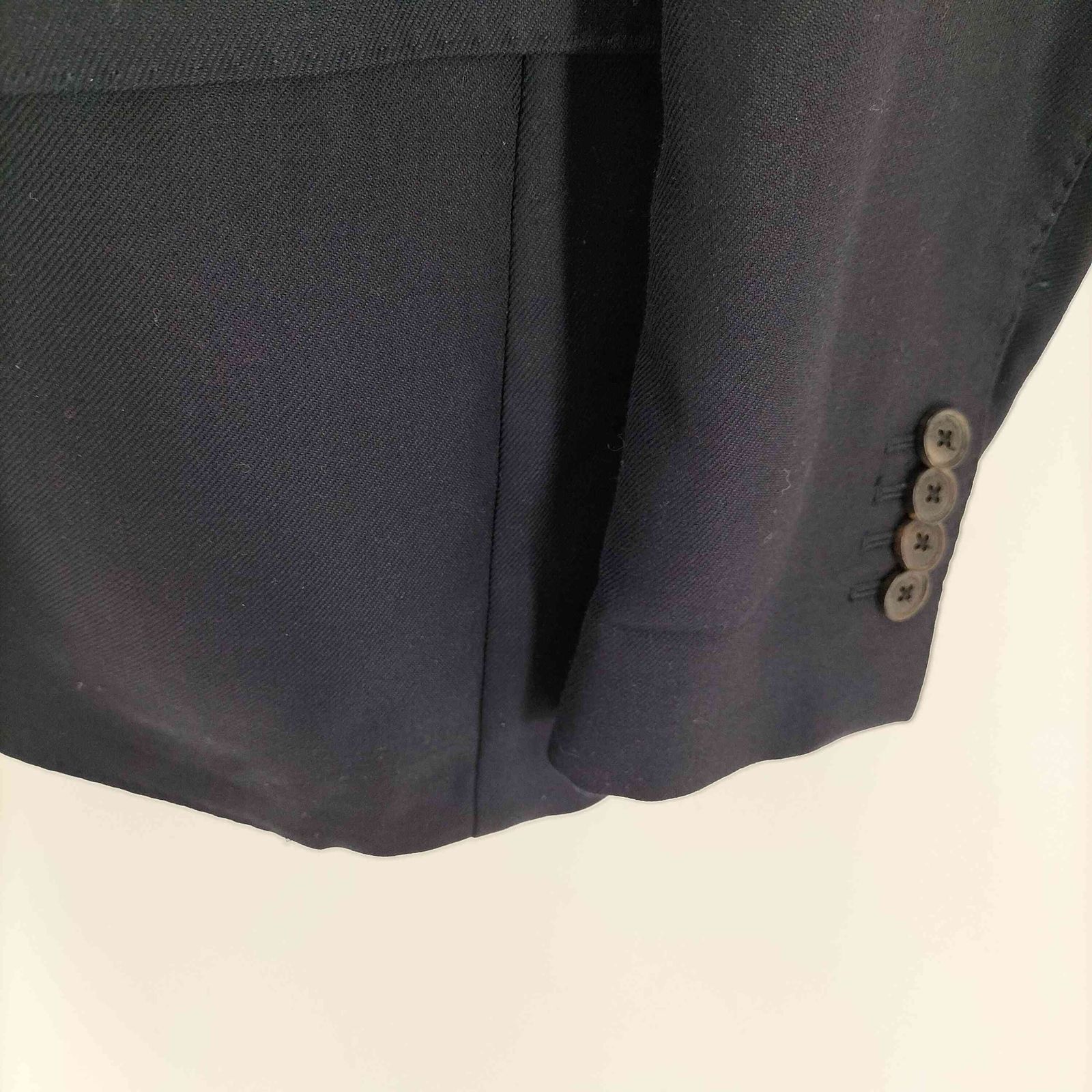 Salvatore Ferragamo(サルヴァトーレフェラガモ) イタリア製 LANA 裏地チェック 2b ウール テーラード ジャケット メンズ EUR：46 【中古】【ブランド古着バズストア】 サルヴァトーレフェラガモ Salvatore Ferragamo イタリア製 LANA 裏地