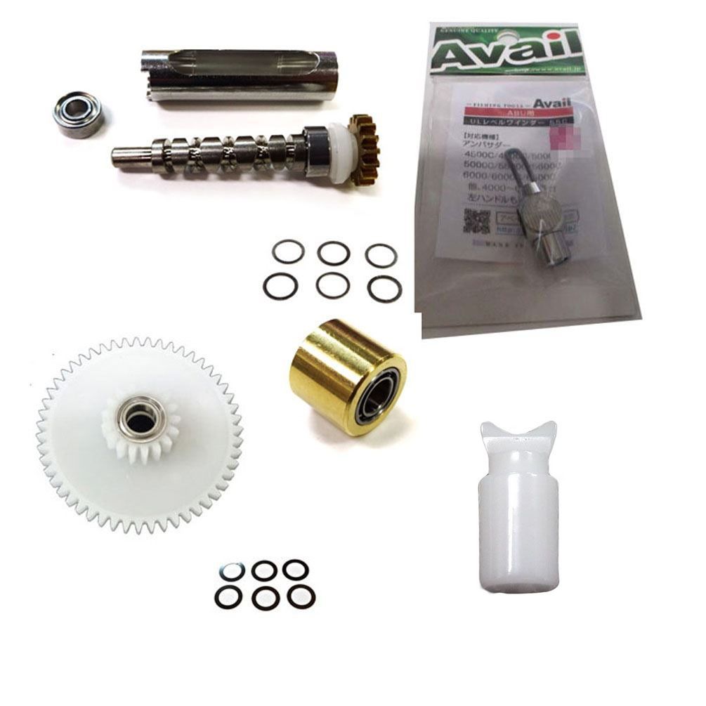 アブ 軽量特盛4000 アベイルレベル クロム17本 2 BBウォームシム有 BBコグシム有 BBブッシュ 5176 C