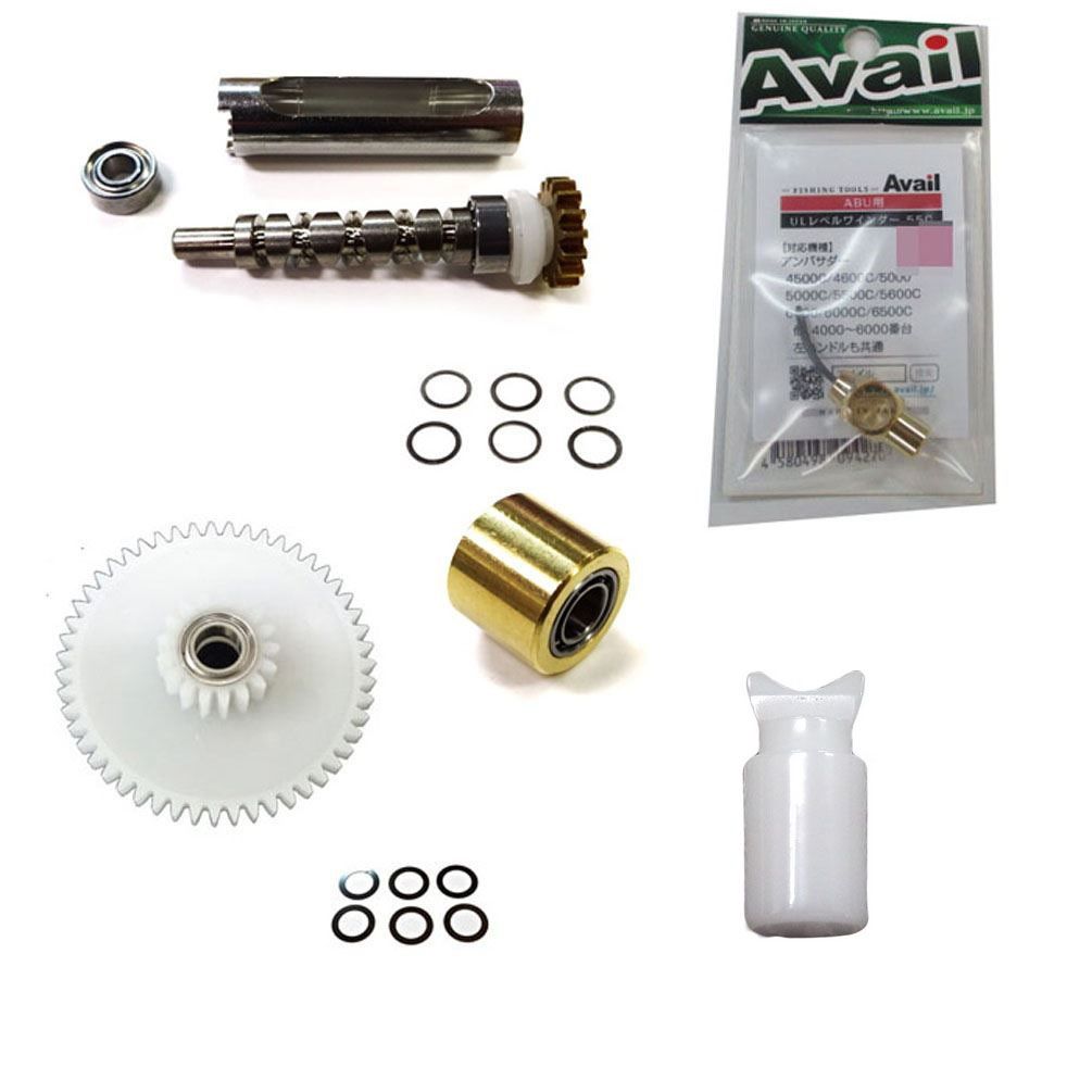 アブ 軽量特盛4000 アベイルレベル 金メッキ17本 2 BBウォームシム有 BBコグシム有 BBブッシュ 5176 C