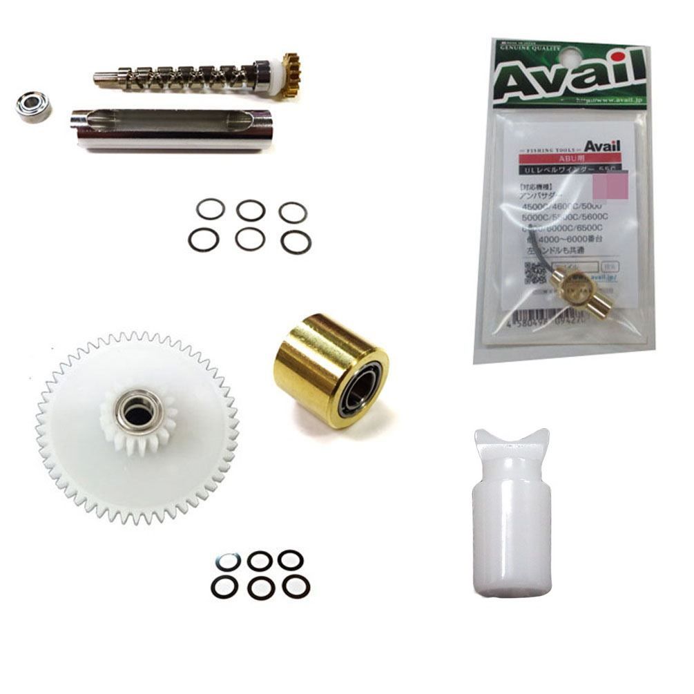 アブ 軽量特盛5000 アベイルレベル 金メッキ17本 2 BBウォームシム有 BBコグシム有 BBブッシュ 5176 C