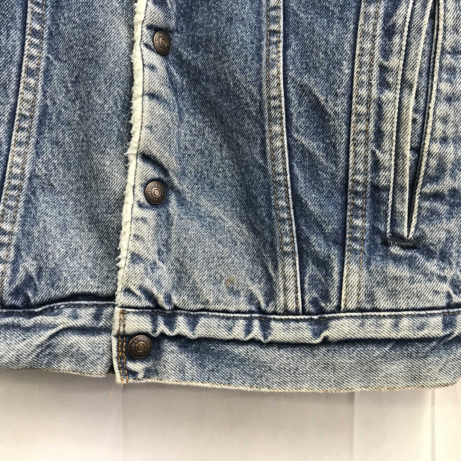 80s Levi's 裏ボア デニムジャケット Gジャン 70608 0216 40R ブルー
