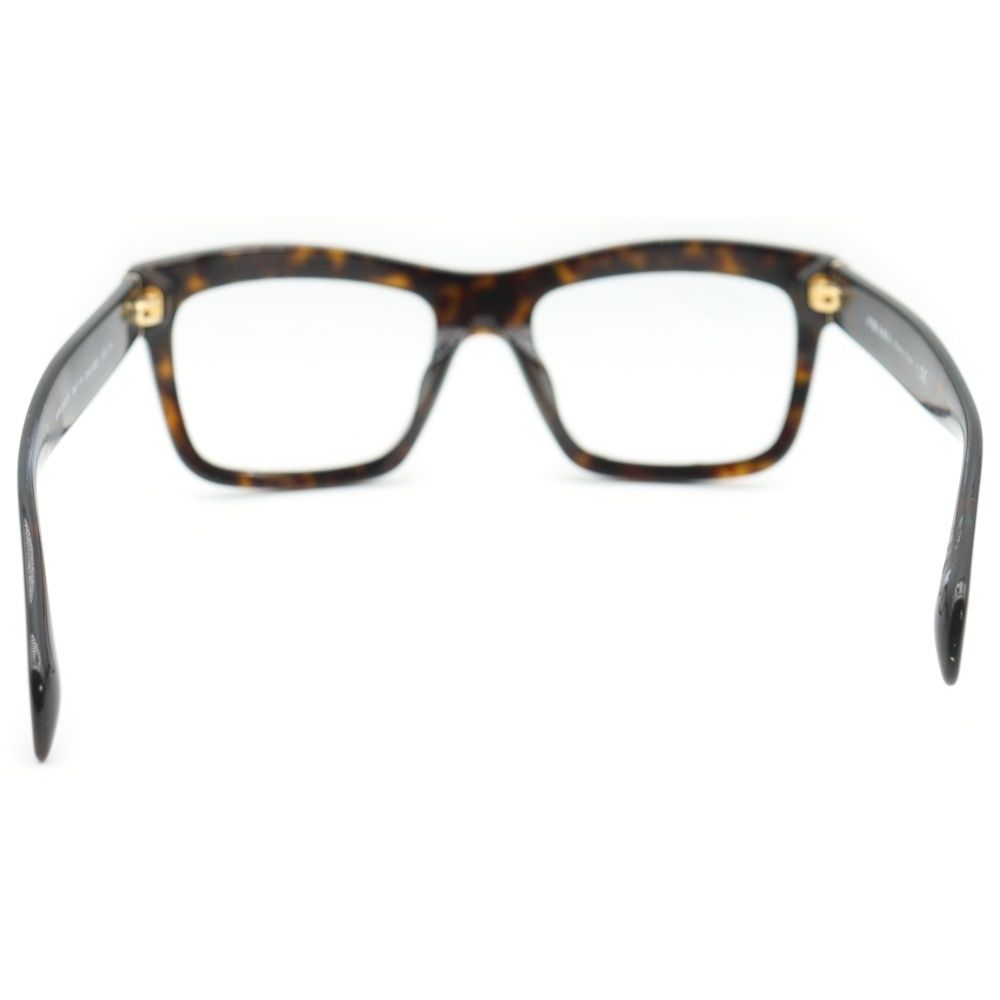 PRADA プラダ Glasses スクエアフレーム ウェリントンアイウェア 眼鏡 ブラウン 度入り SPR 25 Q F