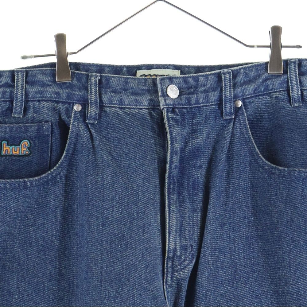 HUF (ハフ) CROMER PANT バギーデニムパンツ インディゴ - メルカリ