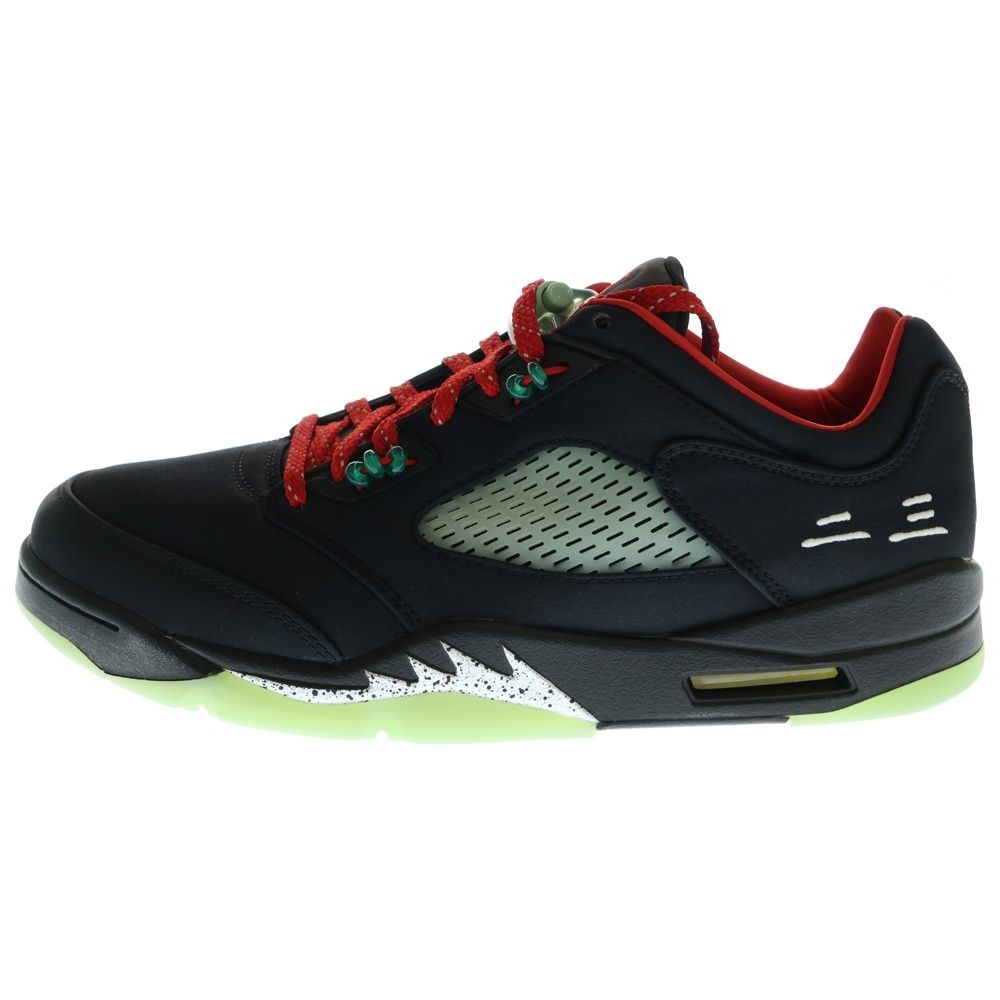 NIKE (ナイキ) ×CLOT AIR JORDAN 5 RETRO LOW SP クロット エアジョーダン 5 ジェイド ローカットスニーカー ブラック US10.5/28.5cm DM4640-036