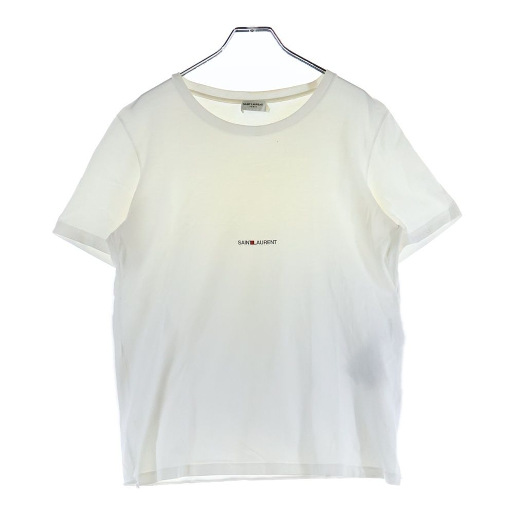 SAINT LAURENT PARIS サンローランパリ T Shirt ロゴプリント 半袖Tシャツ ホワイト 464572 YB 2 DQ