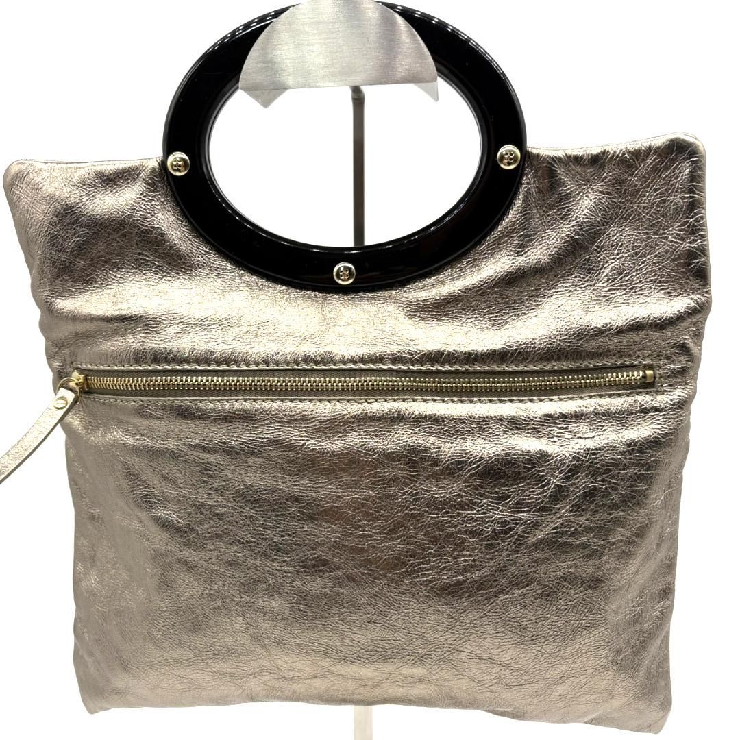 ケイトスペード クラッチバッグ パーティー 美品】ケイトスペード クラッチバッグ パーティーバッグ ゴールド