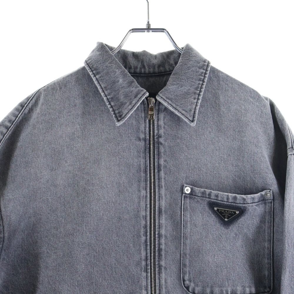 PRADA (プラダ) 23AW トライアングルロゴデニムジップジャケット