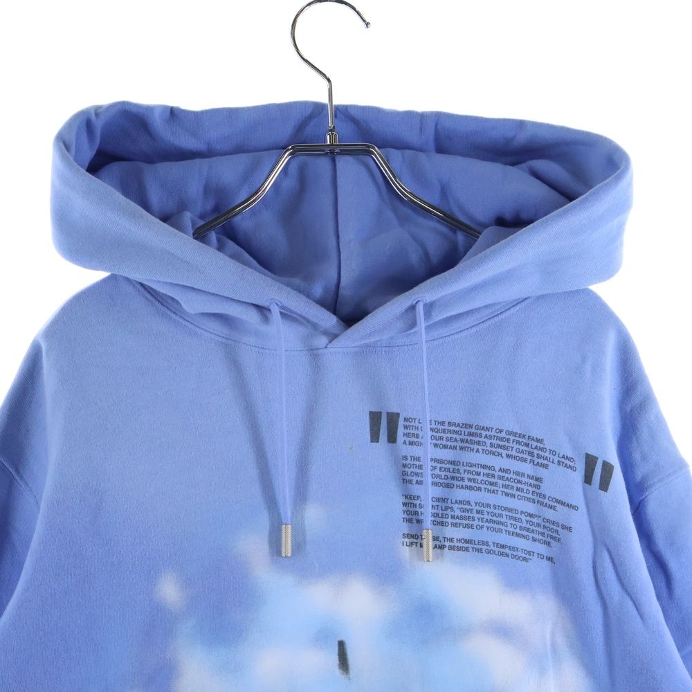 OFF-WHITE (オフホワイト) 自由の女神プリント プルオーバースウェット