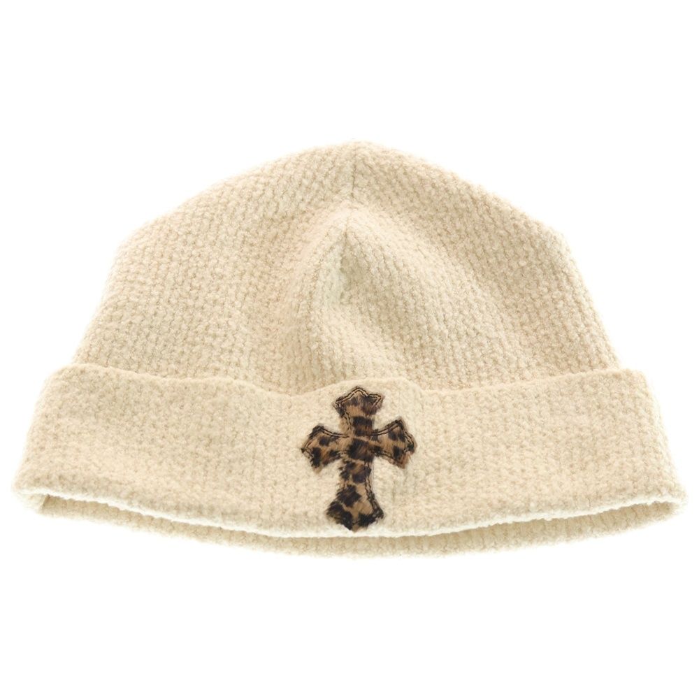 CHROME HEARTS (クロムハーツ) ビーニー 帽子 ベージュ CHROME HEARTS
