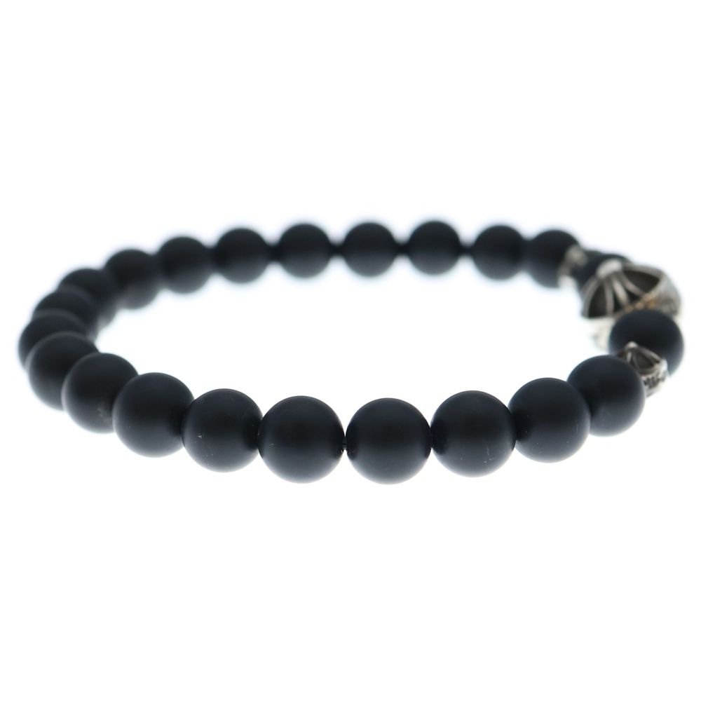 売約済 正規品 クロムハーツ 8mm オニキス ブレスレット BEAD クロス CHROME HEARTS (クロムハーツ) 8mm BEAD 8mmビーズブレス 8mmオニキス