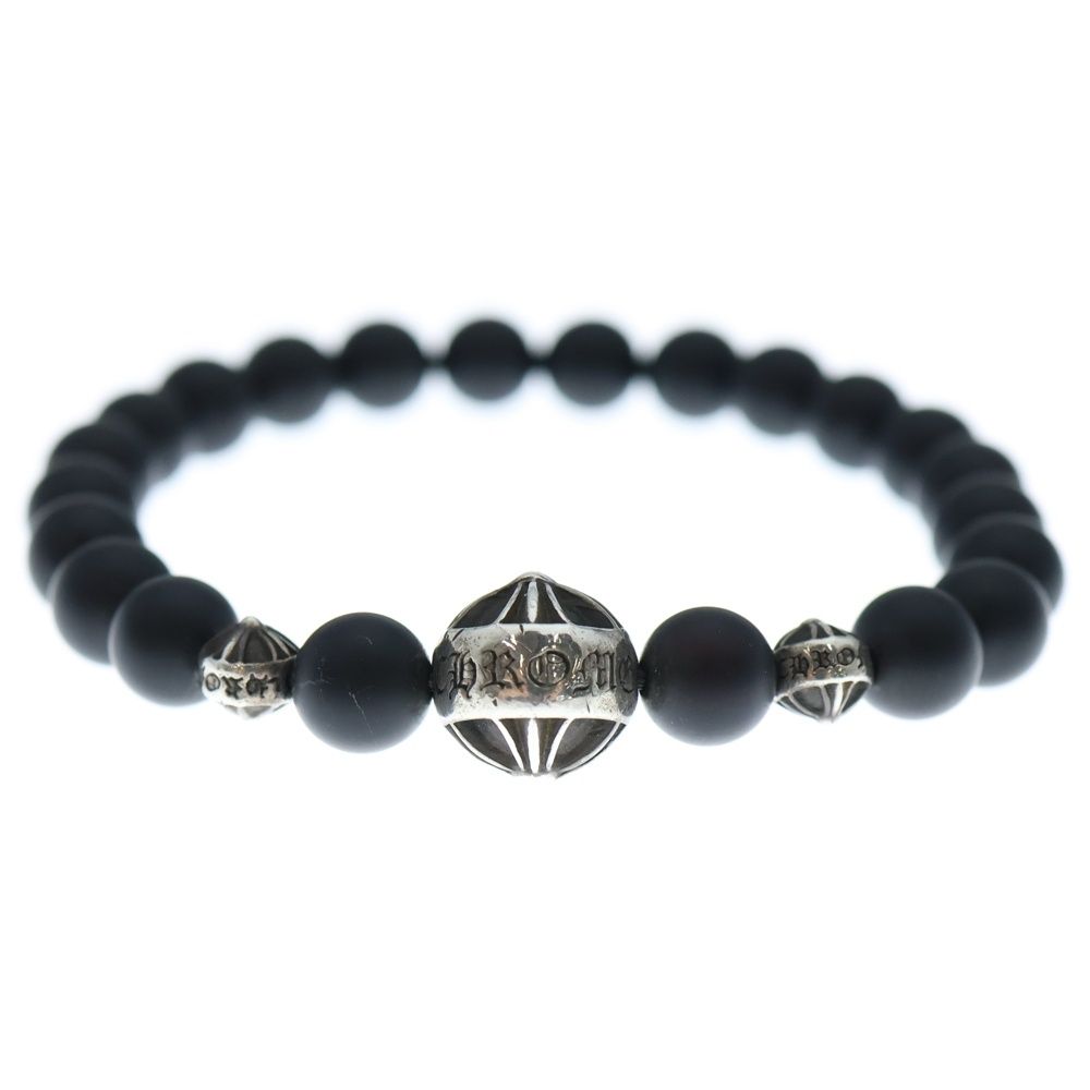 CHROME HEARTS (クロムハーツ) 8mm BEAD 8mmビーズブレス 8mmオニキス