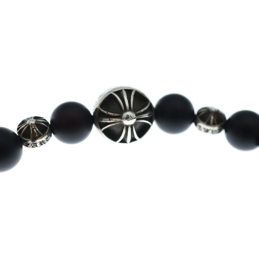 CHROME HEARTS (クロムハーツ) 8mm BEAD 8mmビーズブレス 8mmオニキス