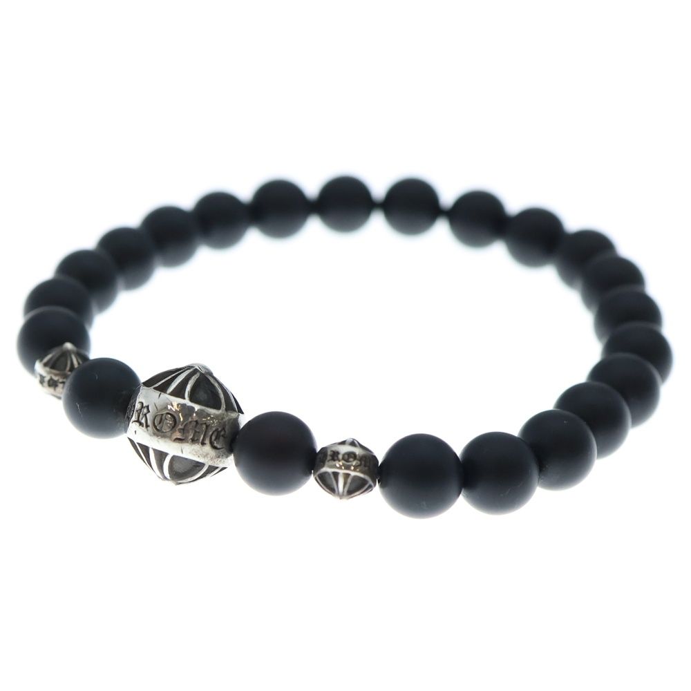 CHROME HEARTS (クロムハーツ) 8mm BEAD 8mmビーズブレス 8mmオニキス
