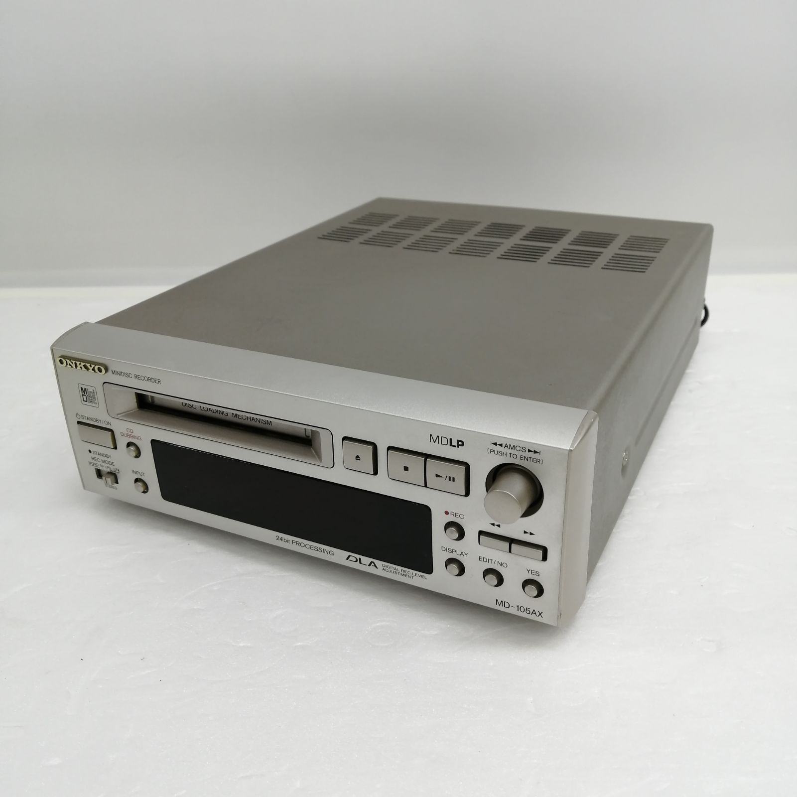 【メンテナンス済み】 ONKYO MD-105AX MDプレーヤー オーディオ機器 【ジャンク】ONKYO MDプレイヤー MD-105AX