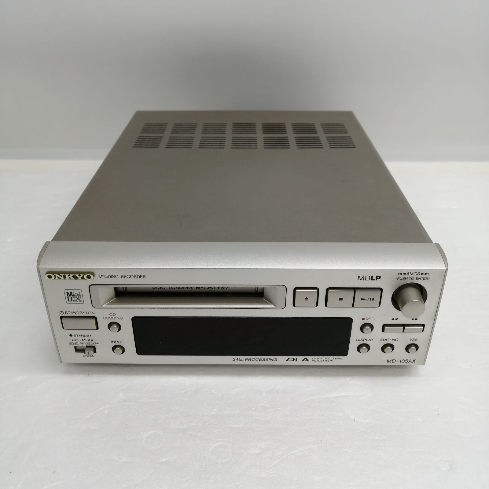 オーディオ機器 【ジャンク】ONKYO MDプレイヤー MD-105AX