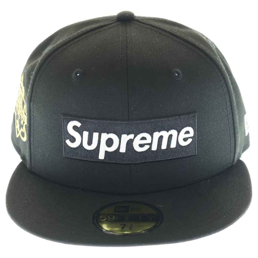 SUPREME キャップ　黒　25SS SUPREME (シュプリーム) 25SS ×NEW ERA Championship box logo