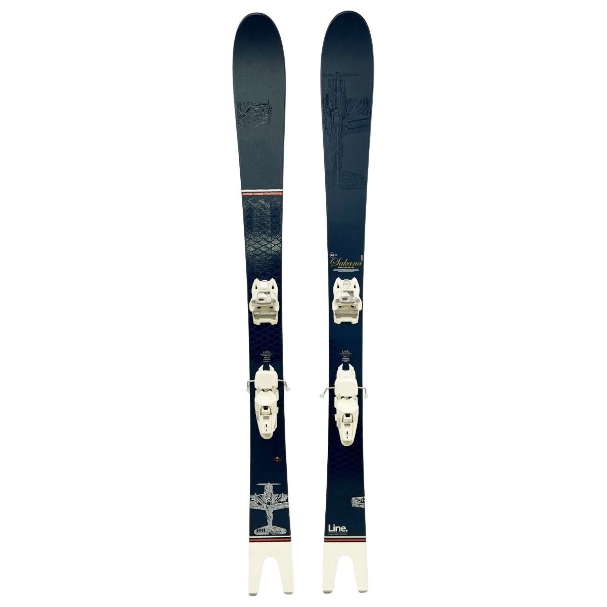 LINE ライン カービングスキー SAKANA 166 cm 15° radii ネイビー