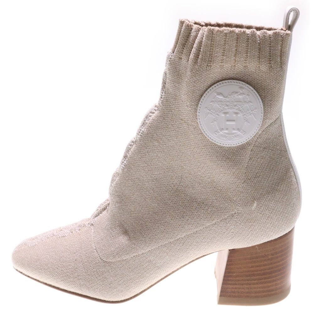 HERMES (エルメス) ヴォルヴェール ショートブーツ ニットハイカット