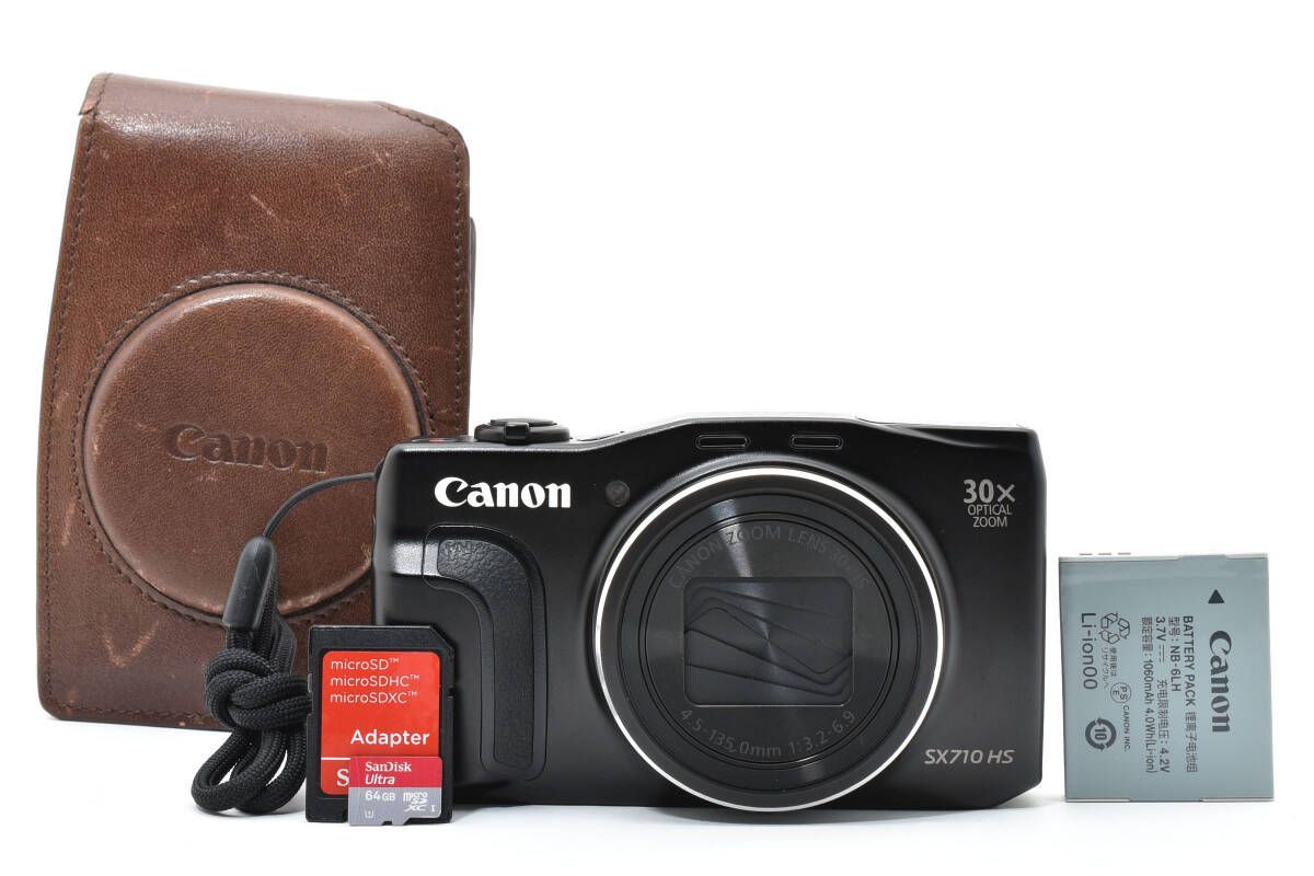 ☆美品☆キヤノン Canon PowerShot SX710HS ブラック☆ W1124＃3862
