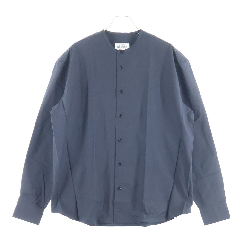 HERMES (エルメス) セリエカフスボタン コットン ノーカラー 長袖
