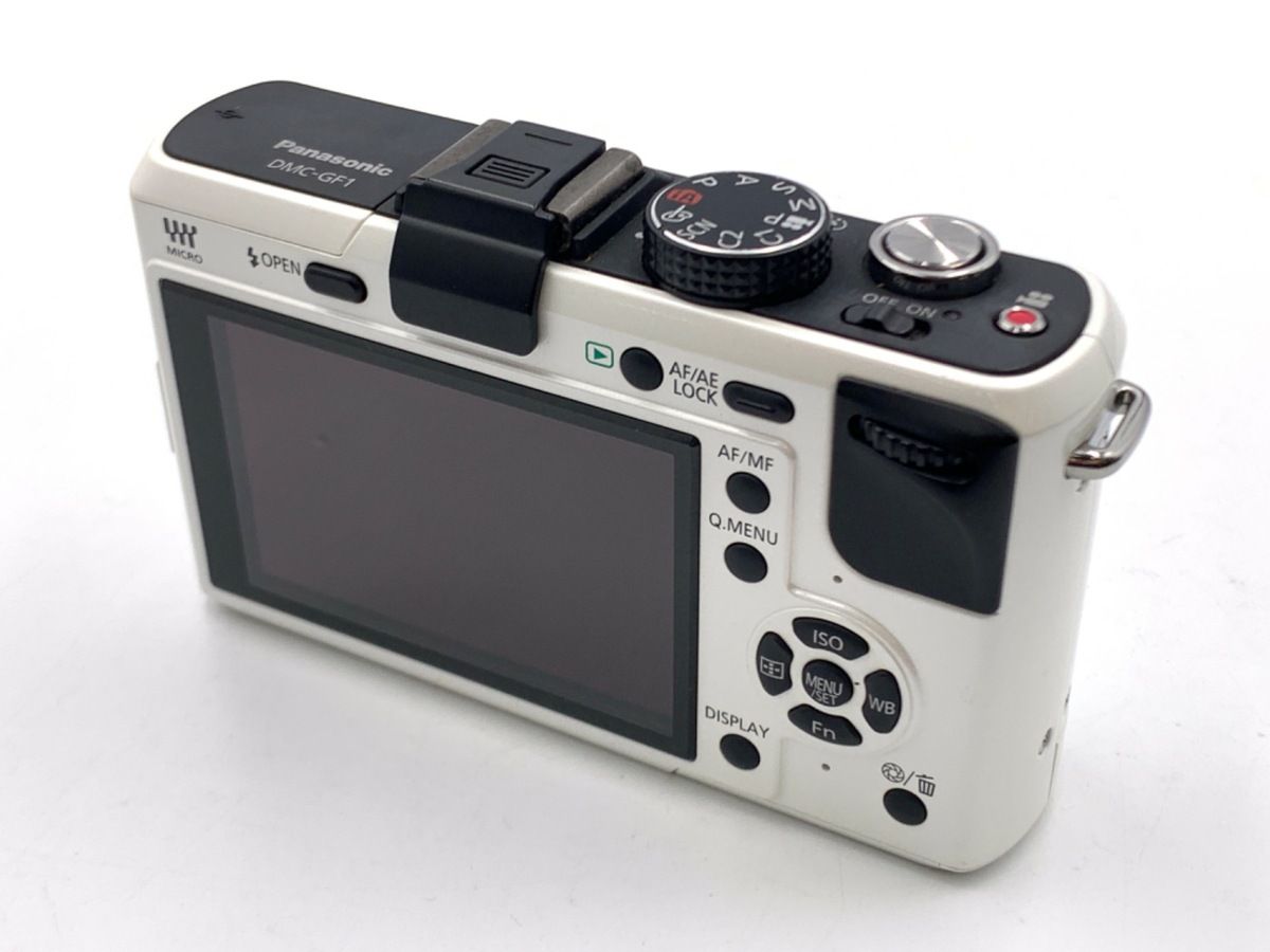 並品】 パナソニック DMC-GF1 ファッション ボディ シェルホワイト