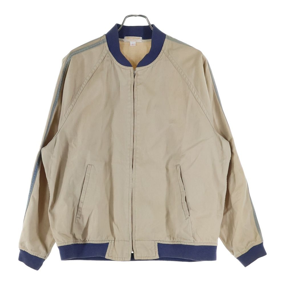 BROOKS BROTHERS (ブルックス ブラザーズ) 70S VINTAGE LIGHT WEIGHT BOMBER JACKET ヴィンテージ ライトウェイト ダブルポケット ジップアップ ボンバージャケット ベージュ