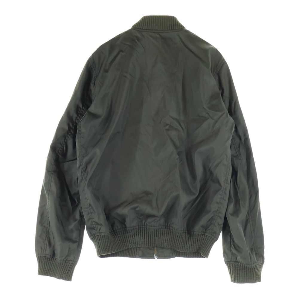 PRADA トライアングルプレート MA-1 ナイロンジャケット　UGY163 PRADA (プラダ) NYLON MA-1トライアングルロゴ ナイロンジャケット