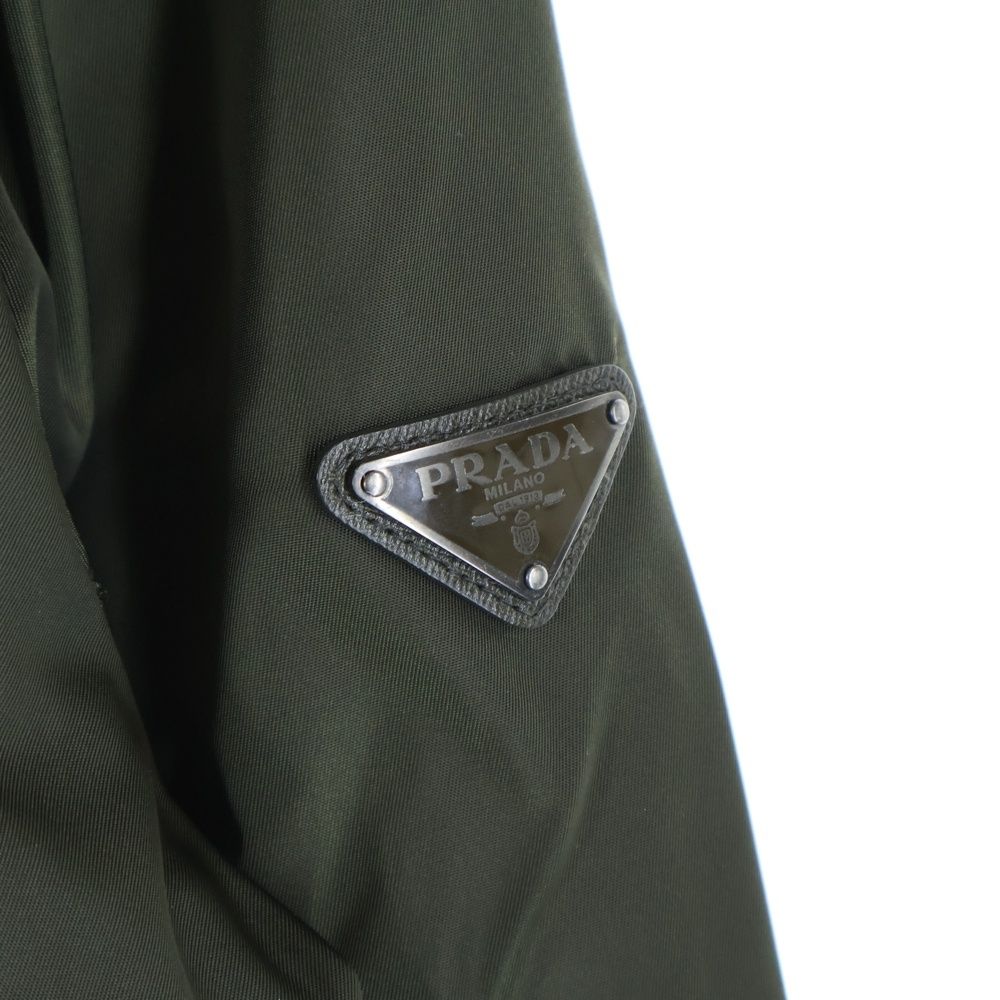 PRADA (プラダ) NYLON MA-1トライアングルロゴ ナイロンジャケット