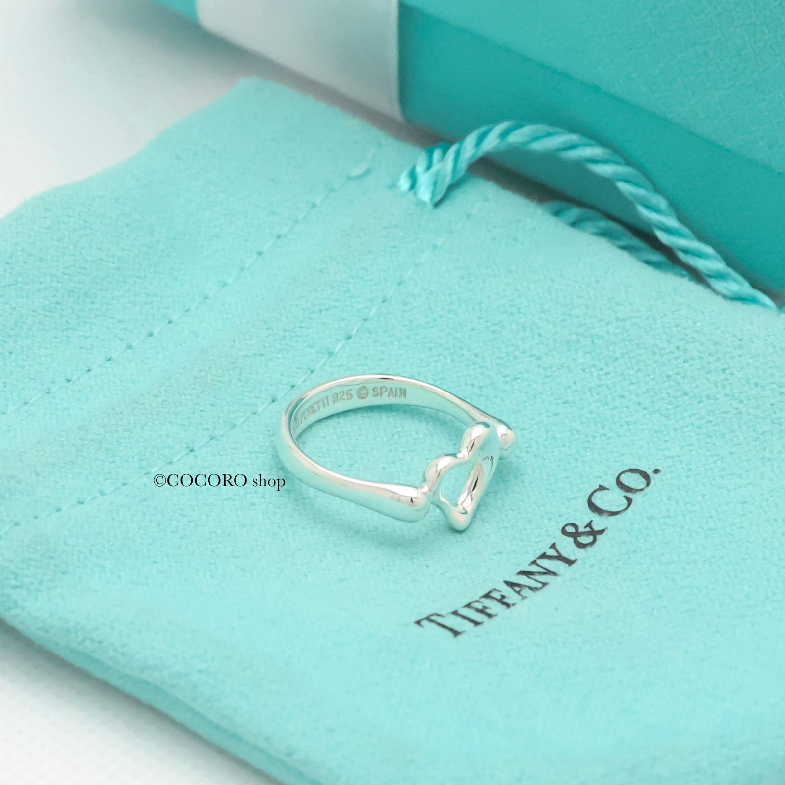 美品】ティファニー TIFFANY＆Co. ミニ オープンハート エルサ