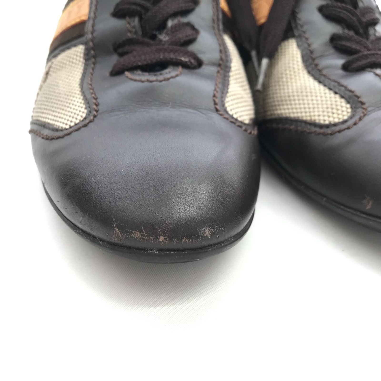 LOUIS VUITTON キャンバススニーカー GO 1006 36 ブラウン レディース 靴