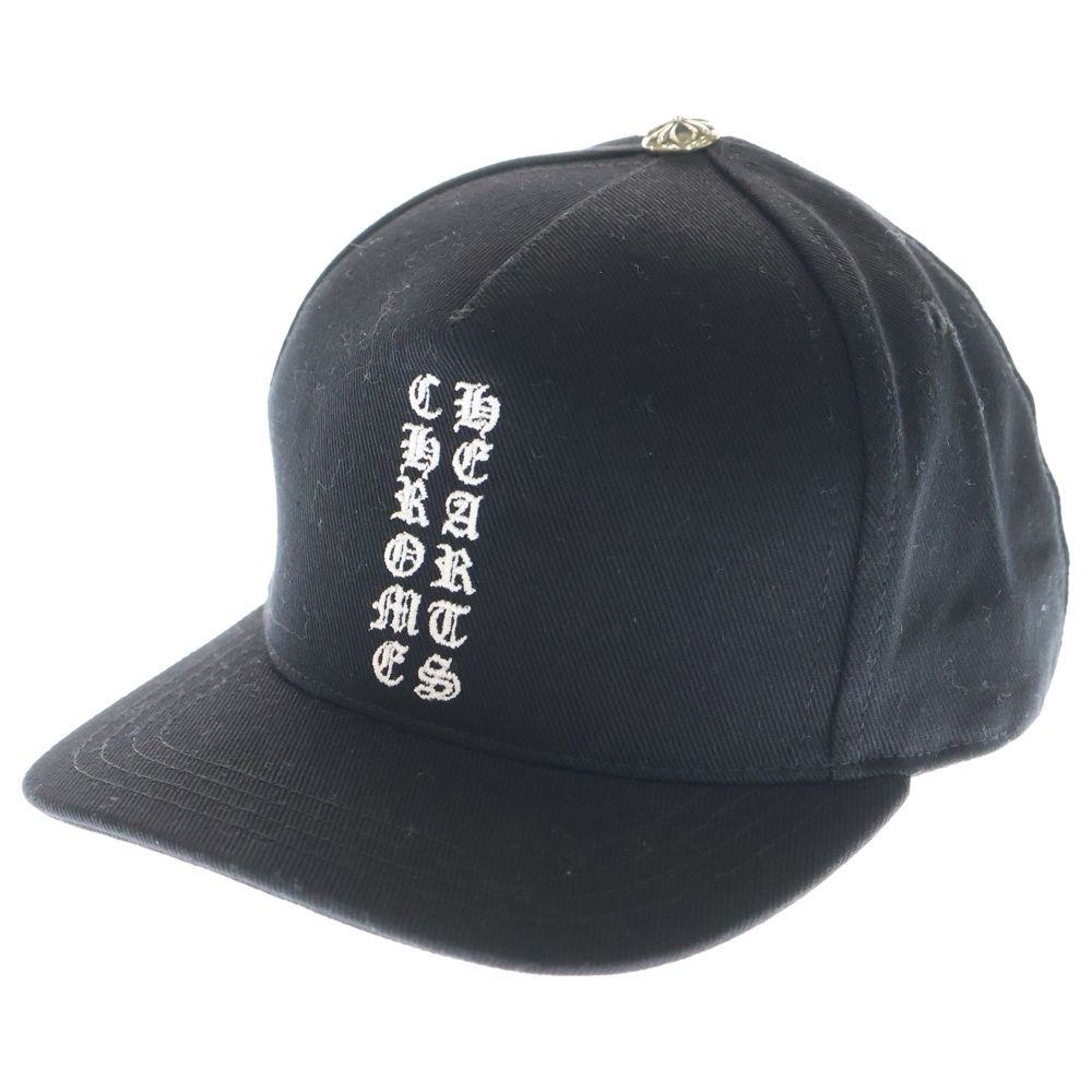 CHROME HEARTS クロムハーツ Vertical Logo Hat CHロゴ ベースボールキャップ 帽子 ブラック
