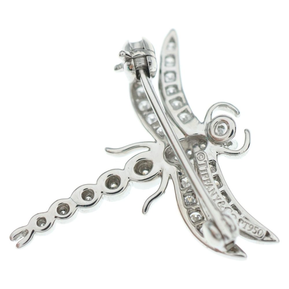  TIFFANY Co ティファニー Pt 950 ドラゴンフライブローチ ピンバッジ シルバー 3 1 g その他 その他
